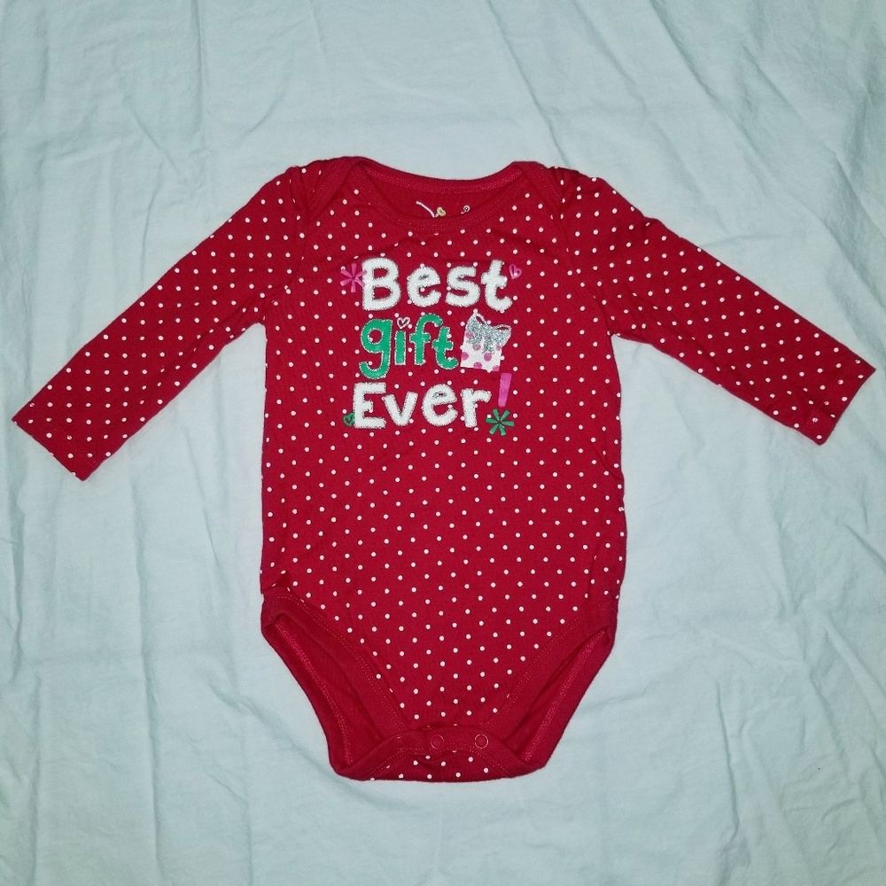 Christmas Best Gift Onesie Girls 💲3 for $20🛒